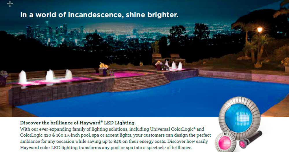 Hayward LED Lighting - Banner Image for LED Technology – The Revolution of Color Lighting for the Backyard Blog