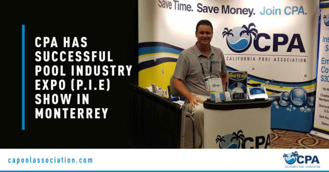 Pat Grignon at PIE Show - Banner Image for CPA has Successful Pool Industry Expo (P.I.E) Show in Monterrey Blog
