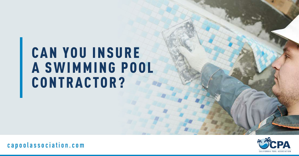 Male Swimming Pool Worker - Banner Image for Can You Insure a Swimming Pool Contractor Blog