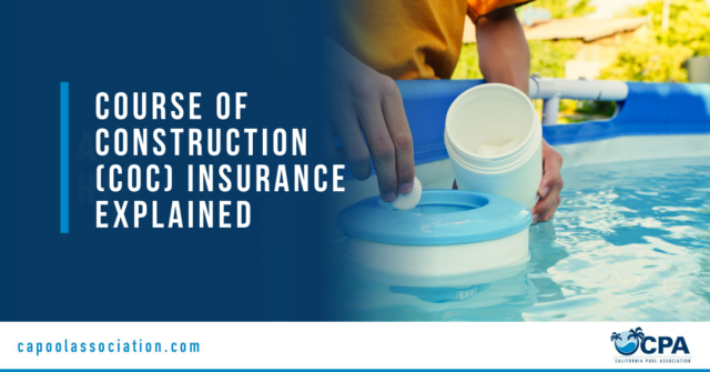 Swimming Pool Testing - Banner Image for Course Of Construction (COC) Insurance Explained Blog