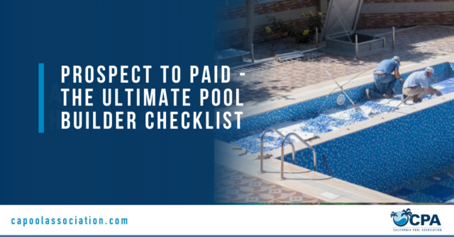 Prospect to Paid - The Ultimate Pool Builder Checklist - Banner Image for Prospect to Paid - The Ultimate Pool Builder Checklist Blog